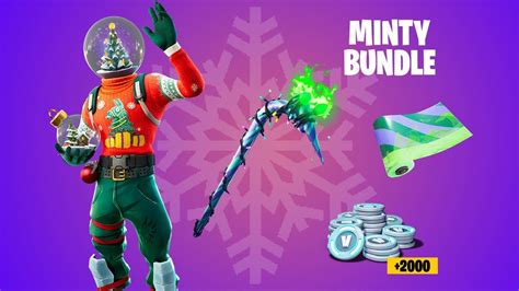 MINTY PICKAXE HAS A FULL SET?! Fortnite Merry Mint Axe Free Bundle Code ...