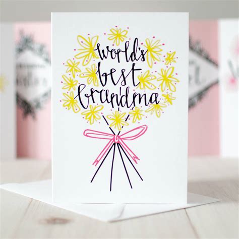 'world's best grandma' birthday or mothers' day card by betty etiquette ...