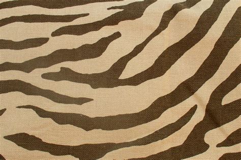 1 1/3 Yards Zebra Print Fabric Pottery Barn Brown by duckpod