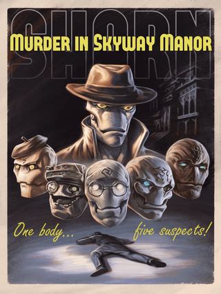 Cover for WIP Adventure: 'Sharn: Murder in Skyway Manor' : r/Eberron