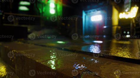 neon bokeh lights at rainy night 6680146 Stock Photo at Vecteezy