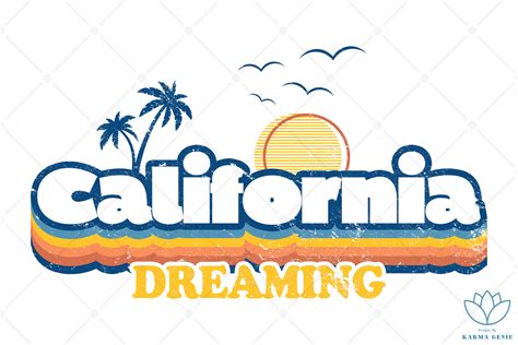 California Dreaming Graphic by Karma Genie · Creative Fabrica