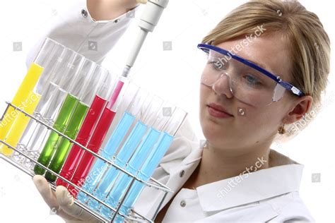 Model Released Chemistry Laboratory Lab Technician Editorial Stock ...