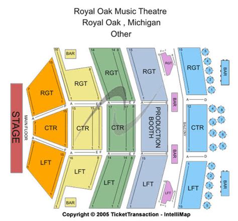 Royal Oak Music Theatre Tickets in Royal Oak Michigan, Seating Charts ...