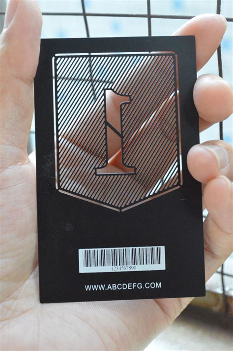 Matte Black Metal Business Cards