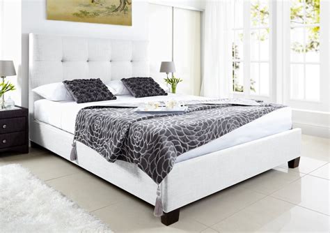 Kaydian Walkworth Ottoman Storage Bed - White Leather - Ottoman Beds - Storage Beds - Beds ...