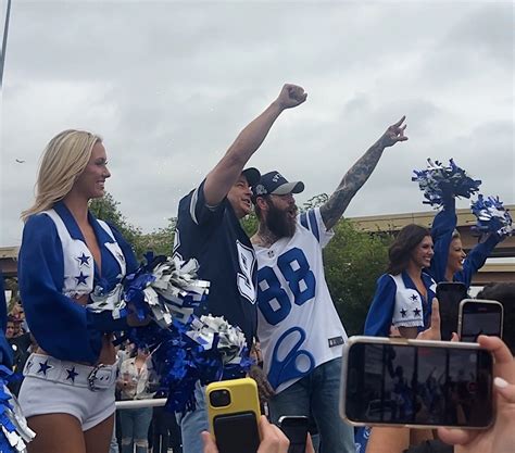 Post Malone in Dallas for Opening of Cowboys-Themed Raising Cane's ...