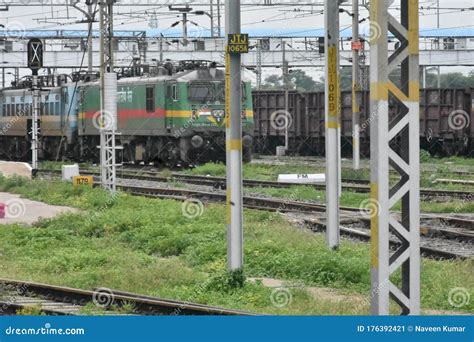 Indian Railways Diesel Locomotive Editorial Photo | CartoonDealer.com ...