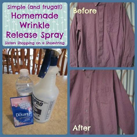 Homemade Wrinkle Release Spray - Sisters Shopping Farm and Home