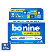 Bonine® Adult Motion Sickness Raspberry Flavored Chewable Tablets, 16 ct - Kroger