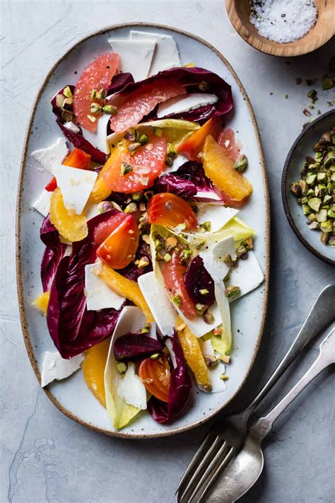 Beet, Citrus, & Chicory Salad with Ricotta Salata and Pistachios • The ...