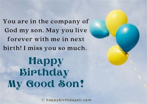 30+ Heart Touching Happy Birthday in Heaven Son Wishes