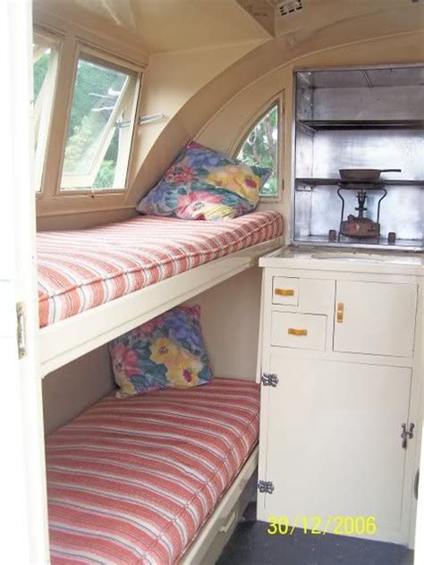 charming bunks | Vintage camper interior, Vintage trailer interior, Caravan bunks