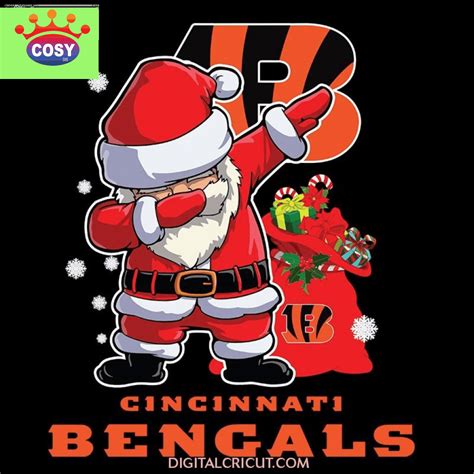 Cincinnati Bengals Svg Santa Dabbing Svg, Cricut File, Clipart