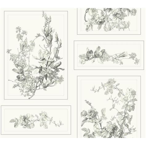 Magnolia Home by Joanna Gaines 60.75 sq. ft. The Magnolia Removable Wallpaper-MH1543 - The Home ...