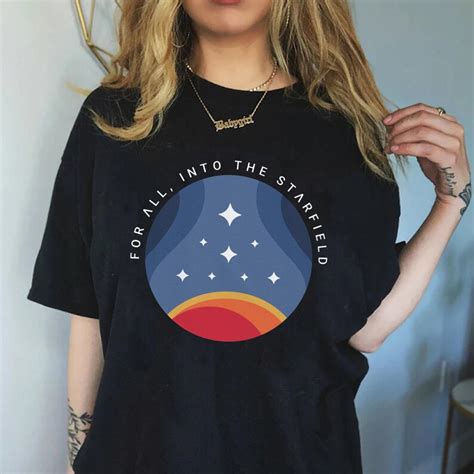 Starfield Constellations T-shirt for All Into the Starfield - Etsy