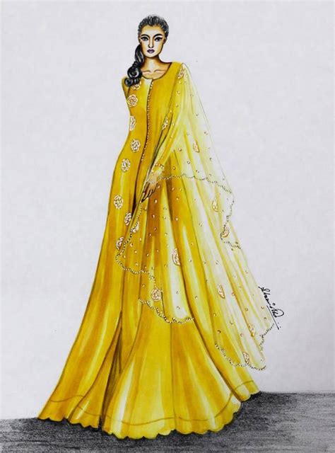 Fashion Designs Drawings Dresses