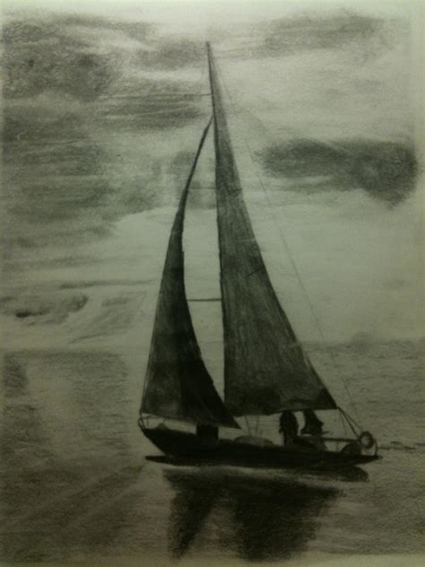 sailboat drawing by yalgin on DeviantArt