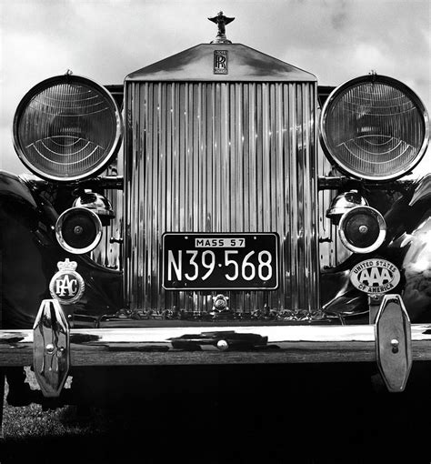 Front Grill Of A Vintage Rolls-royce by Walker Evans