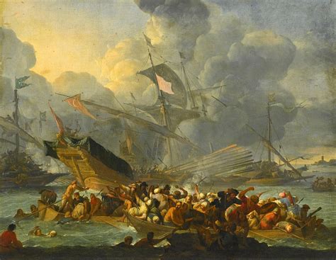 Battle Of Lepanto Painting by Johannes Lingelbach