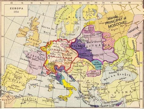 Map of Europe at 1550 | Map, Europe map, Historical maps