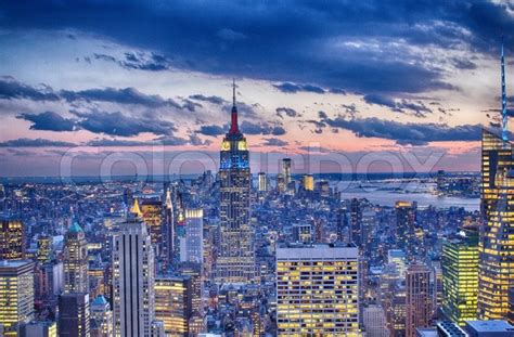 New York skyline in winter season. | Stock image | Colourbox