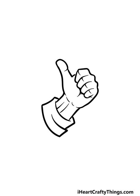 Thumbs Up Drawing - How To Draw A Thumbs Up Step By Step