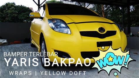 Modified TOYOTA YARIS Bakpao Wrapped with Yellow Sticker Doff | SEMUA ...