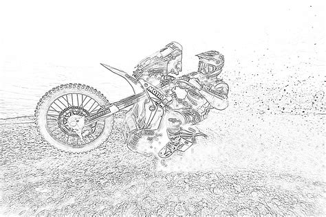 Dirt Bike Coloring Pages For Kids