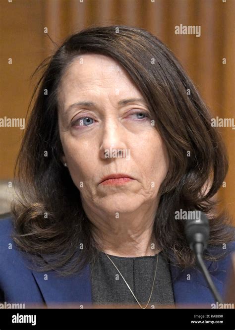 United States Senator Maria Cantwell (Democrat of Washington) listens ...