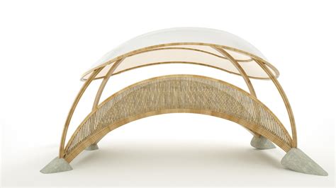 Bridge made of bamboo – visualization and design on Behance