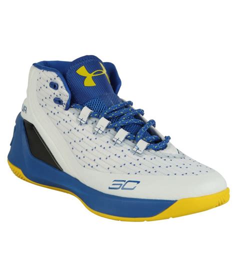 UNDER ARMOUR White Basketball Shoes - Buy UNDER ARMOUR White Basketball ...