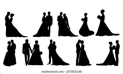 90,220 Wedding Couple Silhouette Images, Stock Photos, 3D objects, & Vectors | Shutterstock
