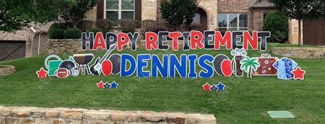 Retirement Yard Signs - The Sign Elf - Denton