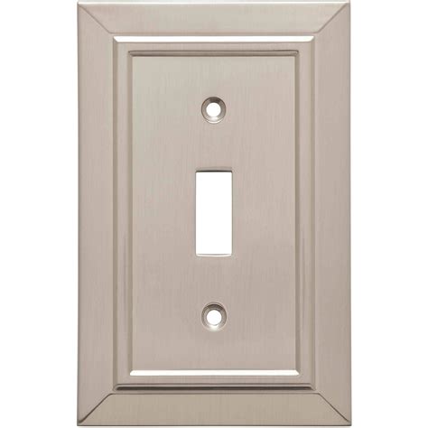 Franklin Brass Classic Architecture Single Switch Wall Plate in Satin Nickel - Walmart.com