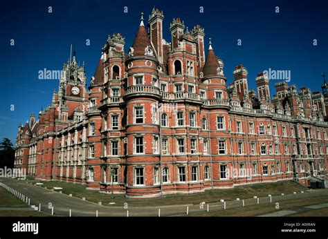 Royal Holloway College Egham Surrey England United Kingdom Europe Stock Photo - Alamy