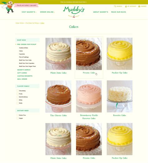 Muddy's Bake Shop | Brand identity and custom Shopify website