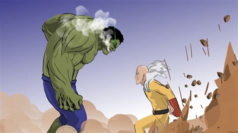 Respect The Incredible Hulk! (Hulk vs. Saitama - Taming The Beast) : r ...