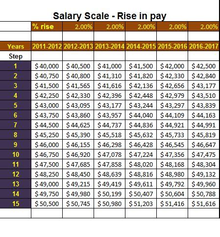 Salary Scale Template in 2020 | Salary scale, Salary, Word template