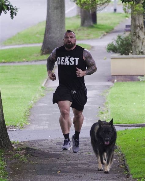 Eddie Hall trains with Wolf as he reveals near 40kg transformation on ...