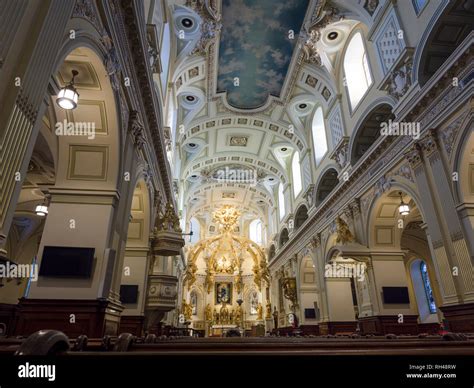 Quebec City's Notre-Dame Cathedral interior: Interior of la Basilica ...