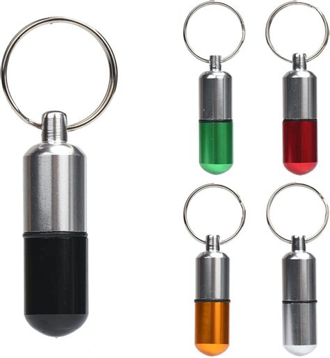 Amazon.com: Travel Pocket Pill Case Keychain,Mini Waterproof Aluminum ...