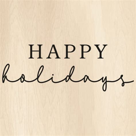 Happy Holidays Letter SVG | Happy Holidays PNG | Christmas Holiday vector File