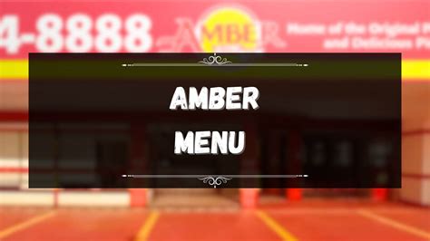 Amber Menu Prices Philippines December 2024 Updated