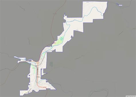 Map of Colfax city, Washington - Thong Thai Real