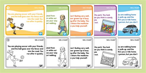 Safe or Unsafe? Scenario Cards (teacher made)