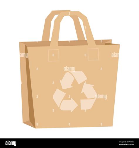 paper bag with recycle logo Stock Vector Image & Art - Alamy