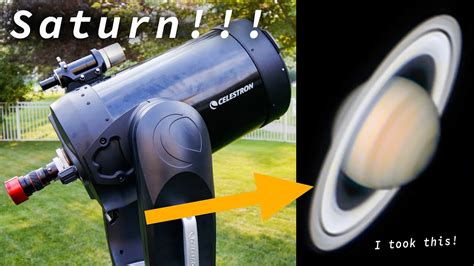 I took a picture of the planet SATURN through my telescope! Saturn opposition! - YouTube