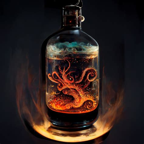 Authentic Digital Art - KRAKEN IN THE BOTTLE | SuperRare