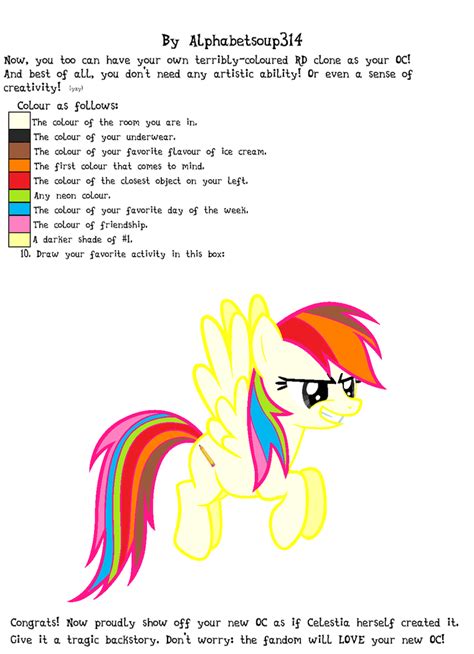 Rainbow Dash Recolor Meme by srbarker on DeviantArt